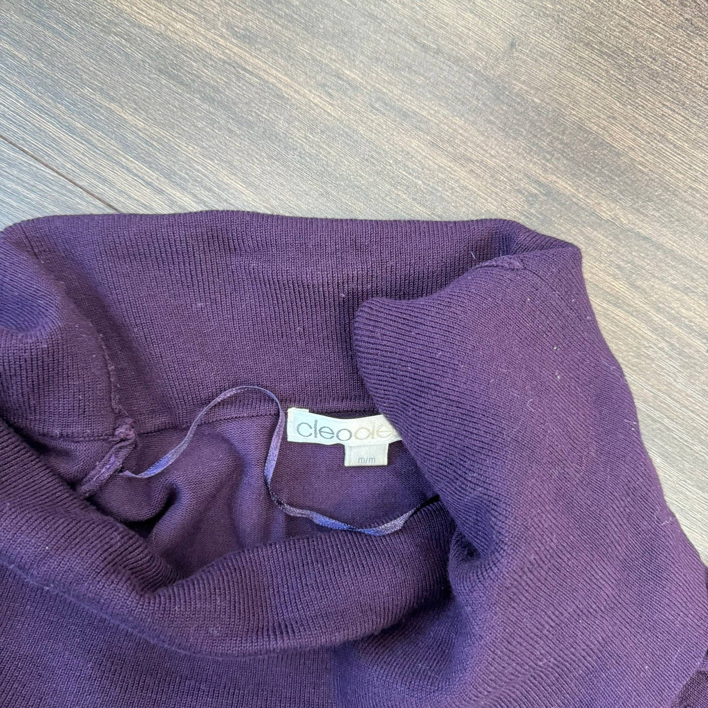 Purple Off The Shoulder Sweater