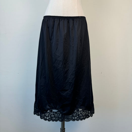 Vintage Lace Trim Slip Skirt