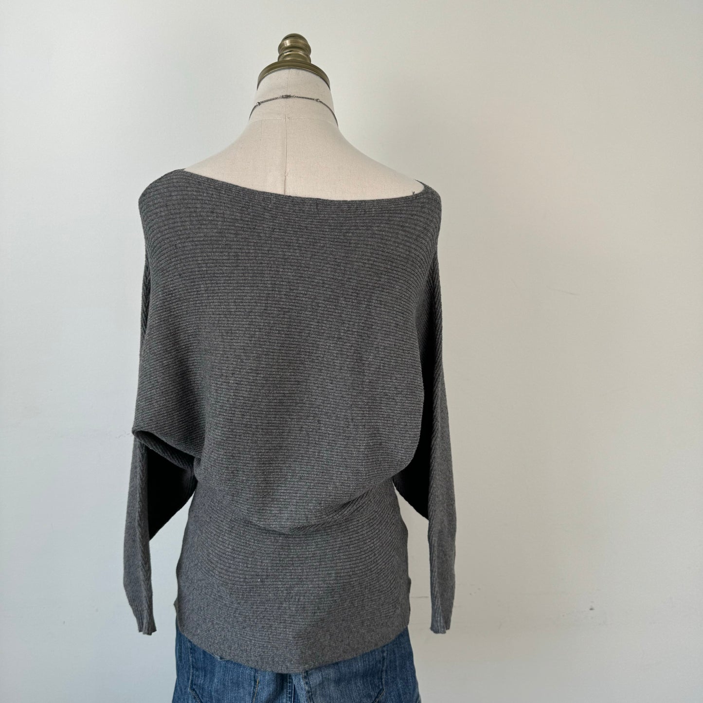 Grey Dolman Sweater