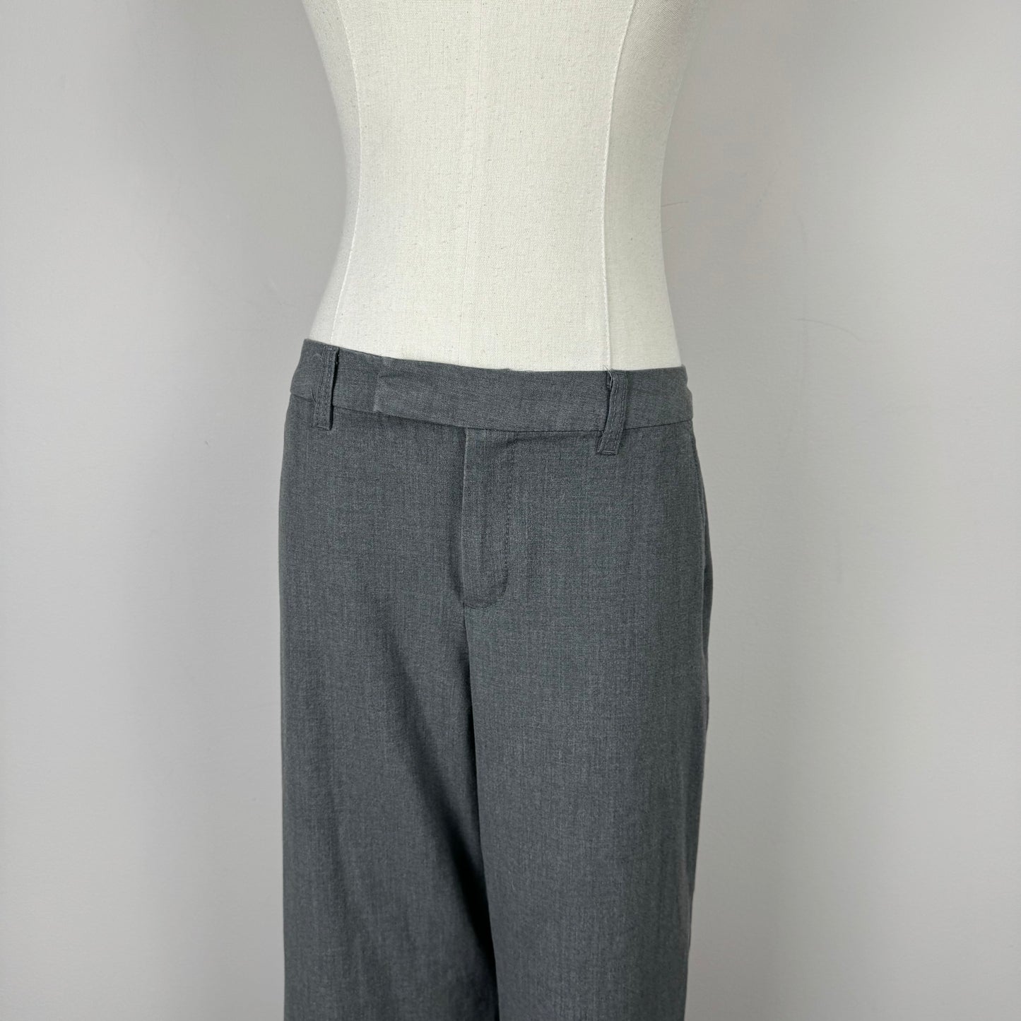 Grey Office Siren Flared Trousers