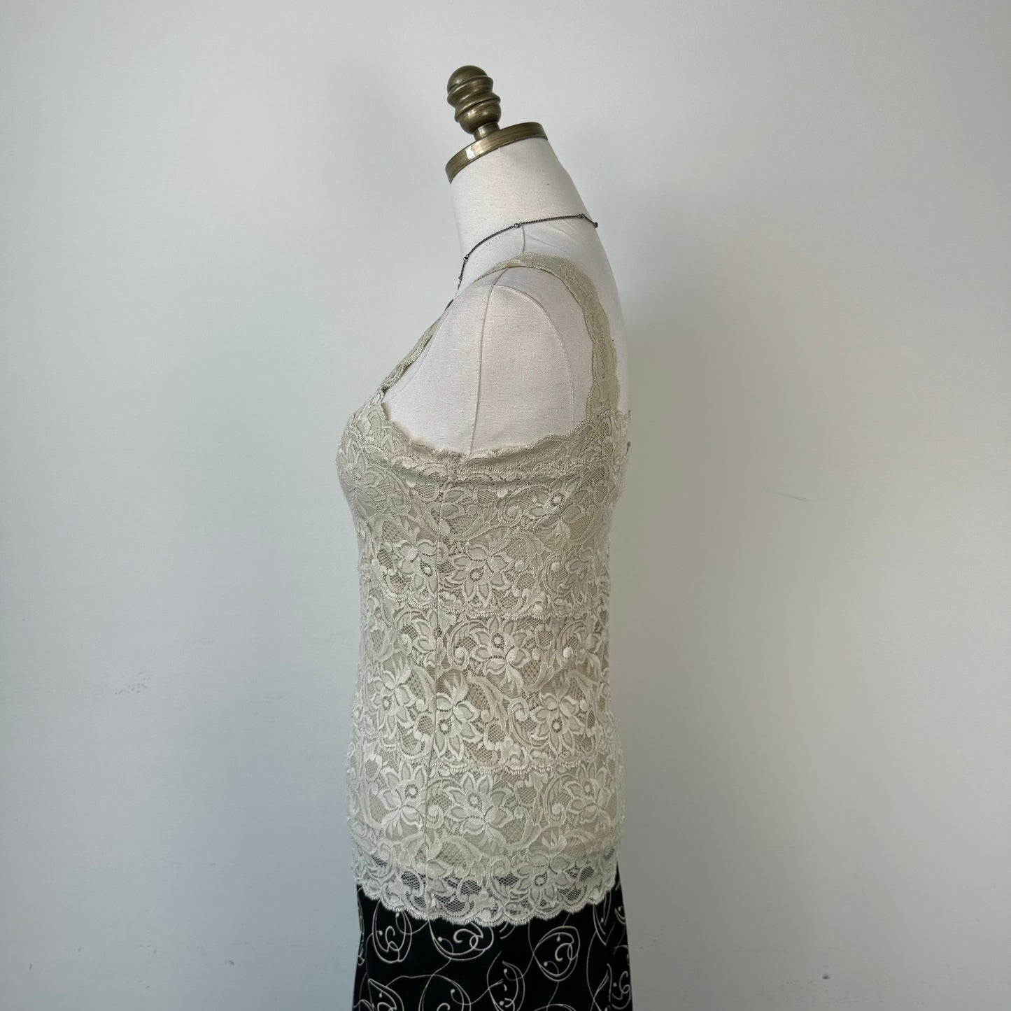 Beige Lace Top
