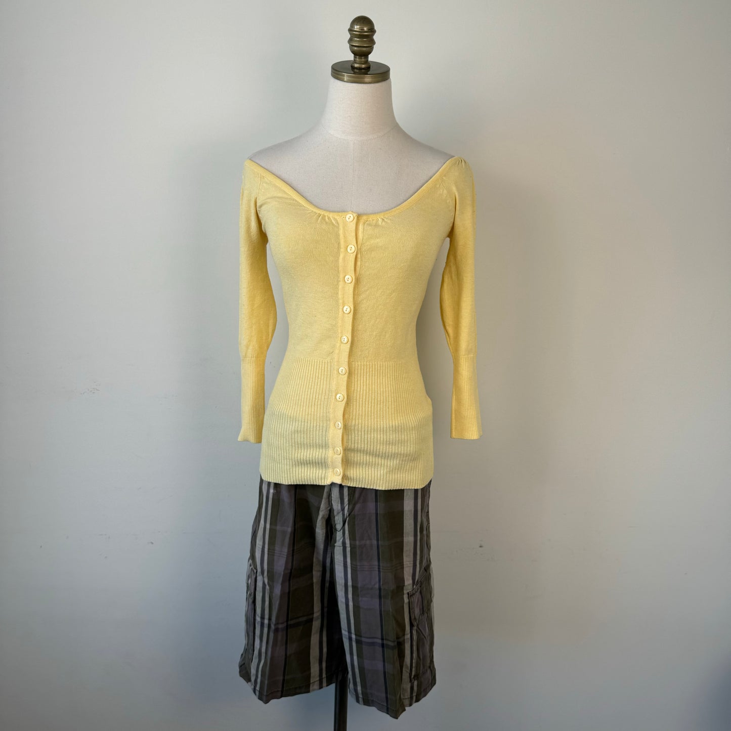 Butter Yellow Dainty Off Shoulder Top