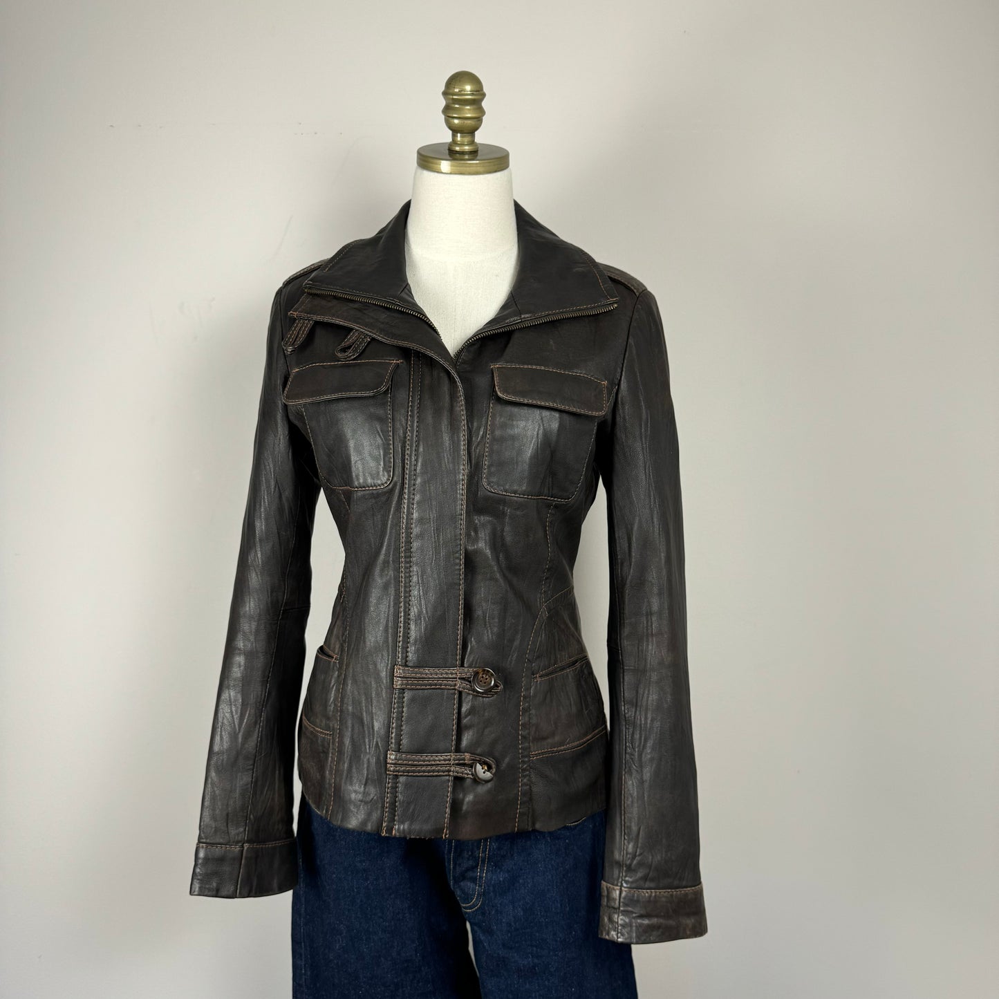 Vintage Danier Brown Leather Jacket