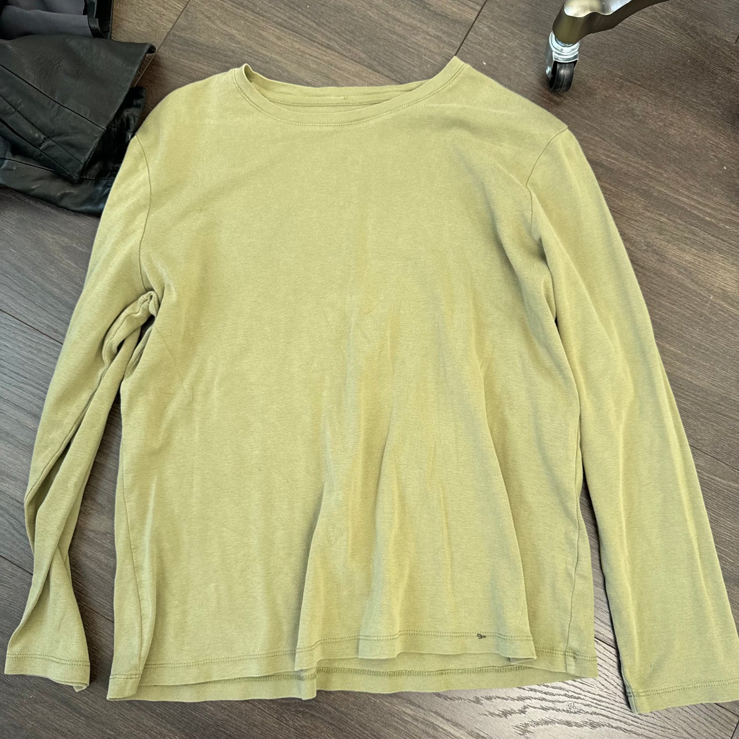 Sage Green Casual Long Sleeve Top
