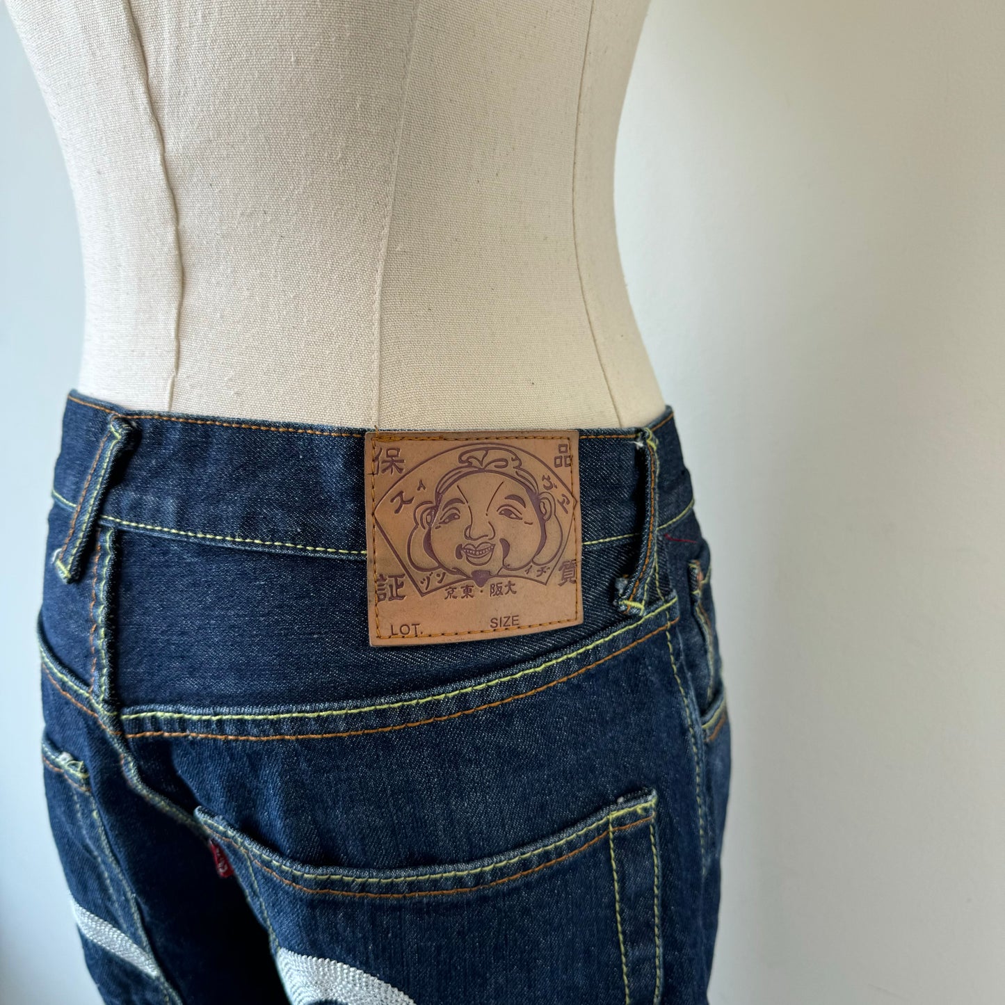 Evisu Dark Wash Denim Jorts