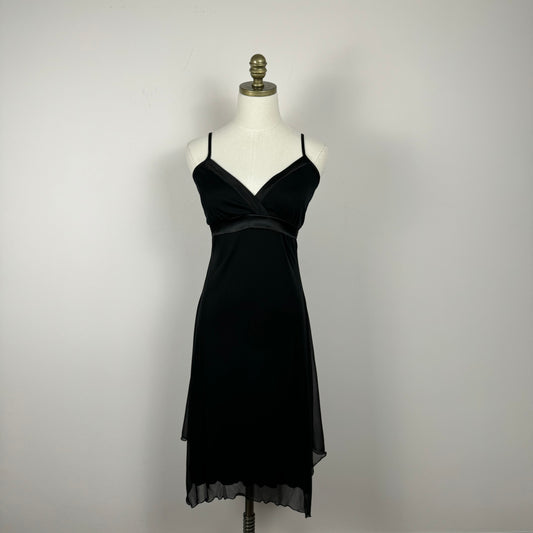 Black Babydoll Mesh Dress