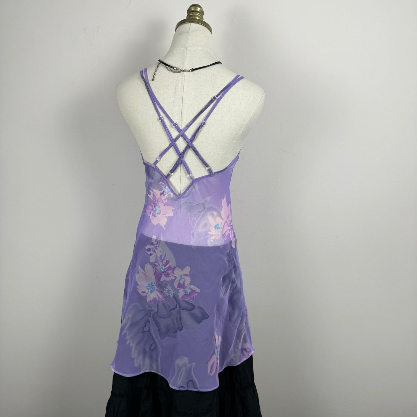 Vintage La Vie En Rose Semi Sheer Slip
