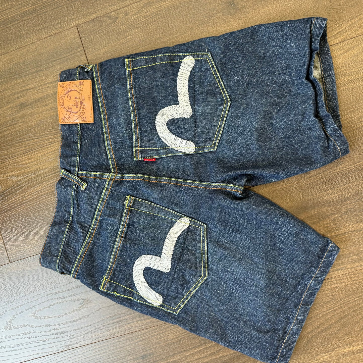 Evisu Dark Wash Denim Jorts