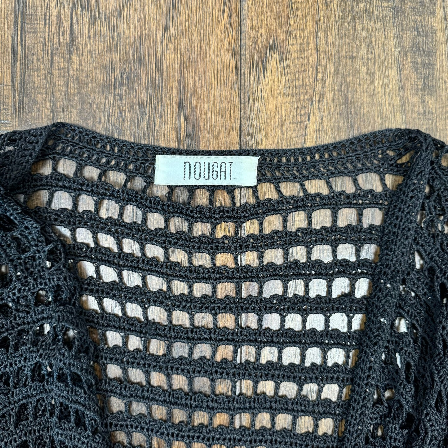 Vintage Open Mesh Knit Cardigan