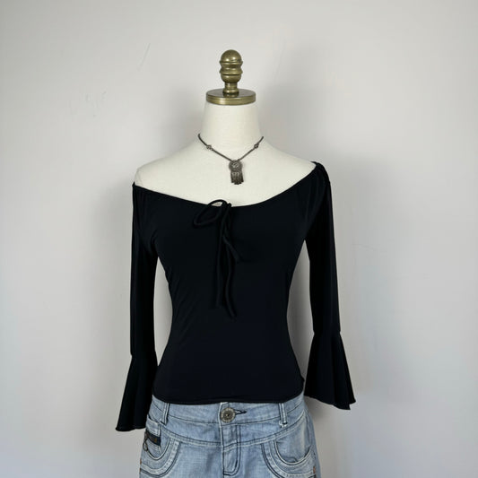 Off Shoulder Bell Sleeve Fairy Top