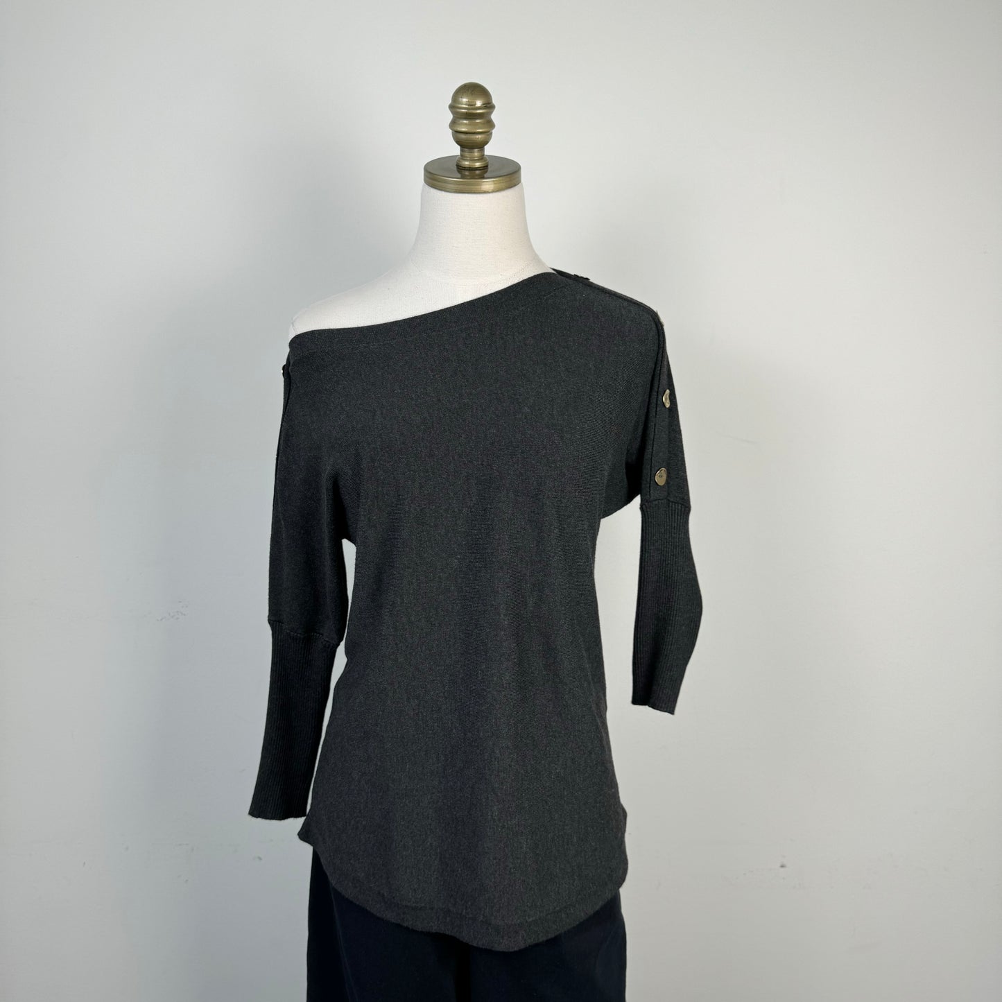 Dark Grey Dolman Sweater