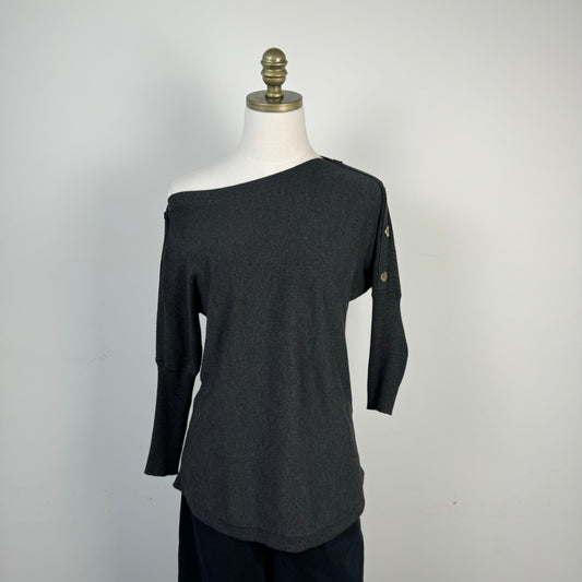 Dark Grey Dolman Sweater