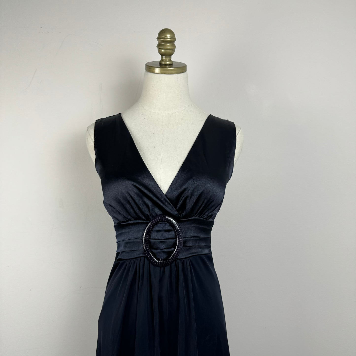 Vintage Babydoll Navy Mesh Mini Dress