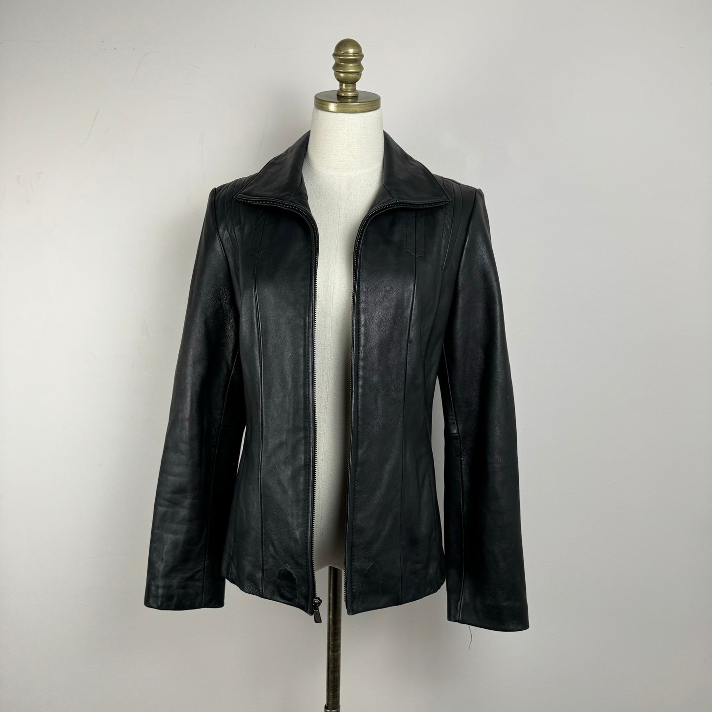 Vintage Black Leather Jacket