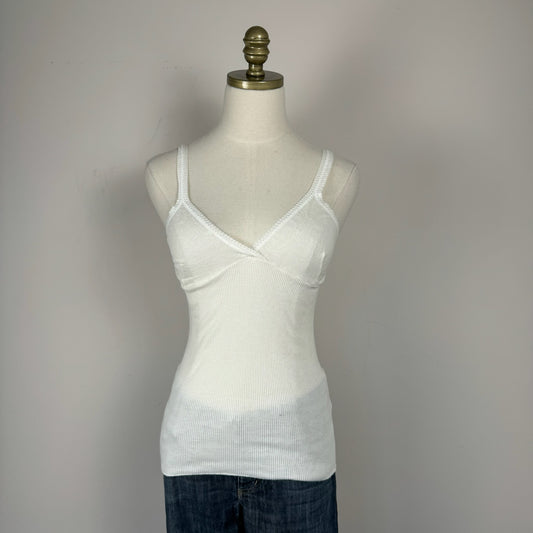 Cream Babydoll Fitted Cami Top