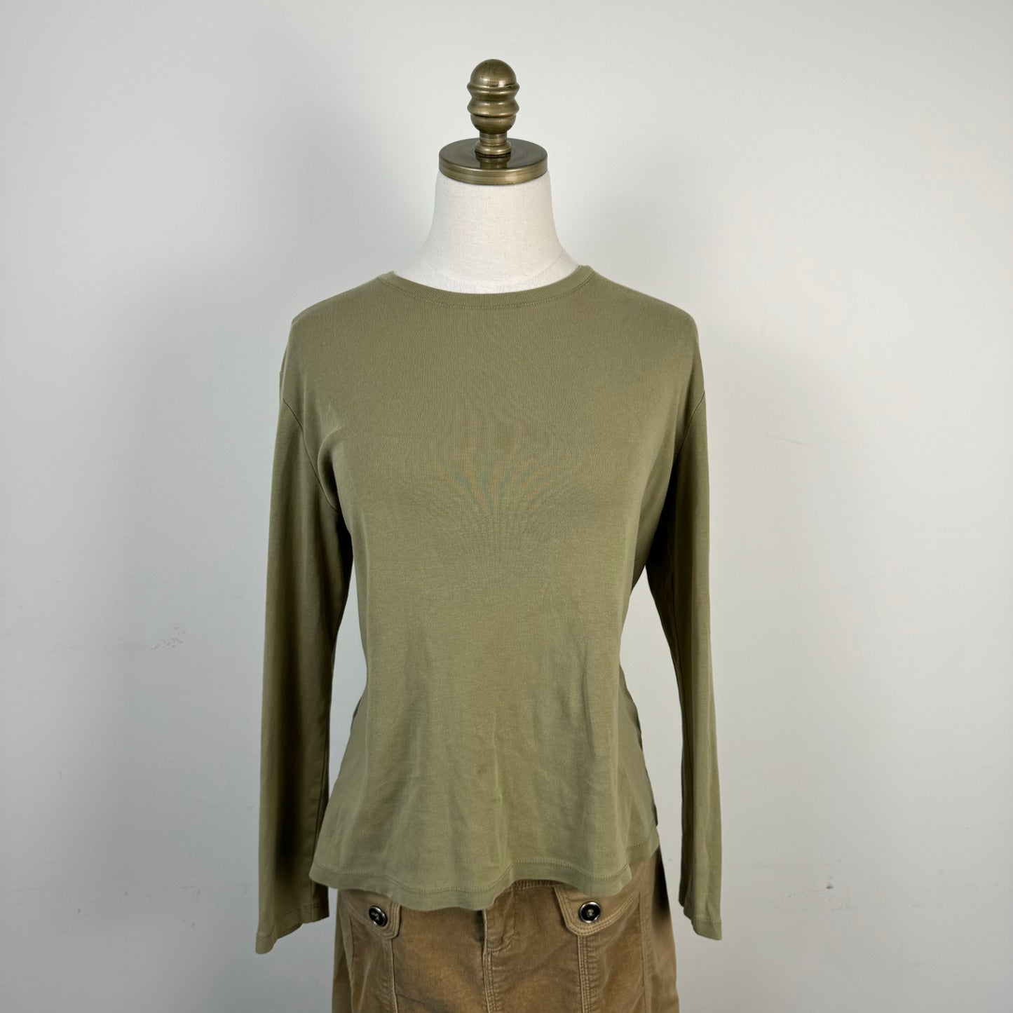Sage Green Long Sleeve Knit Top
