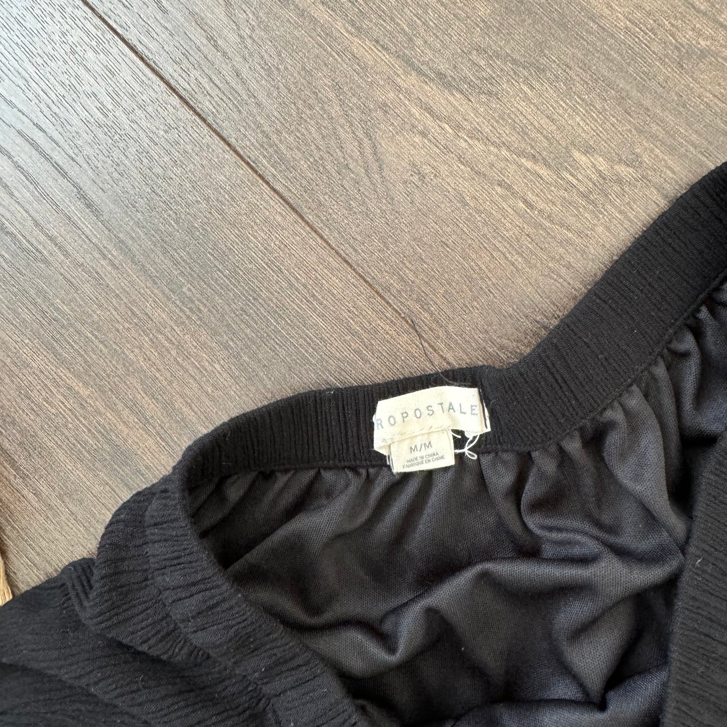 Black Tiered Midi Skirt
