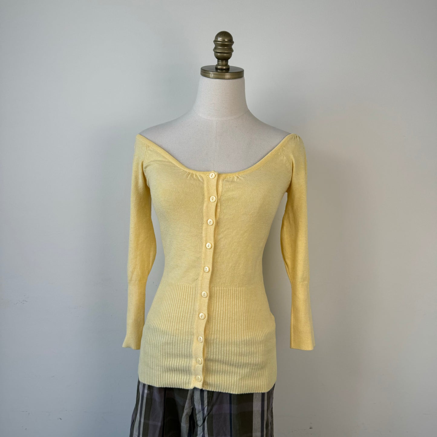 Butter Yellow Dainty Off Shoulder Top