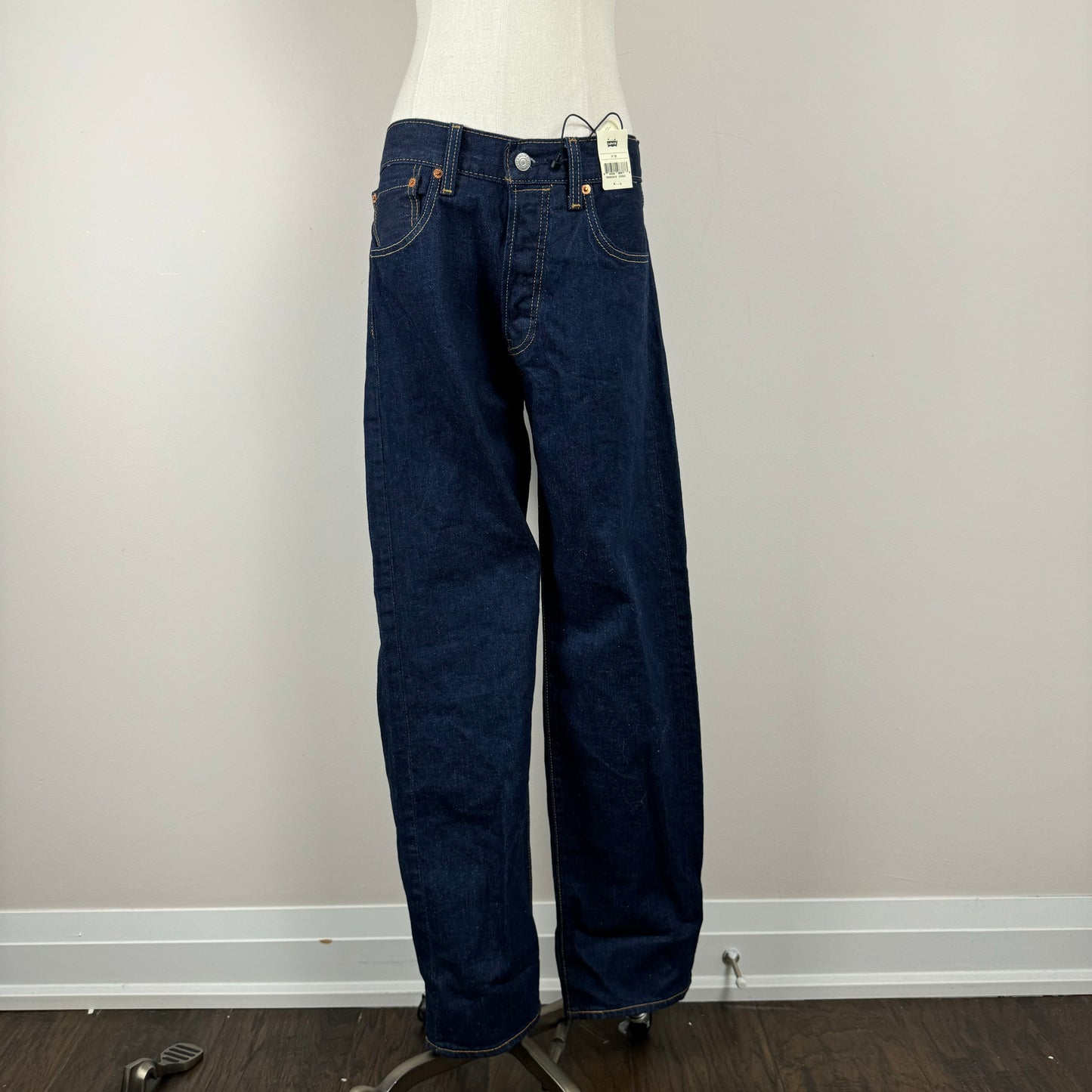 Levi's Dark Wash 501 Straight Leg Jeans