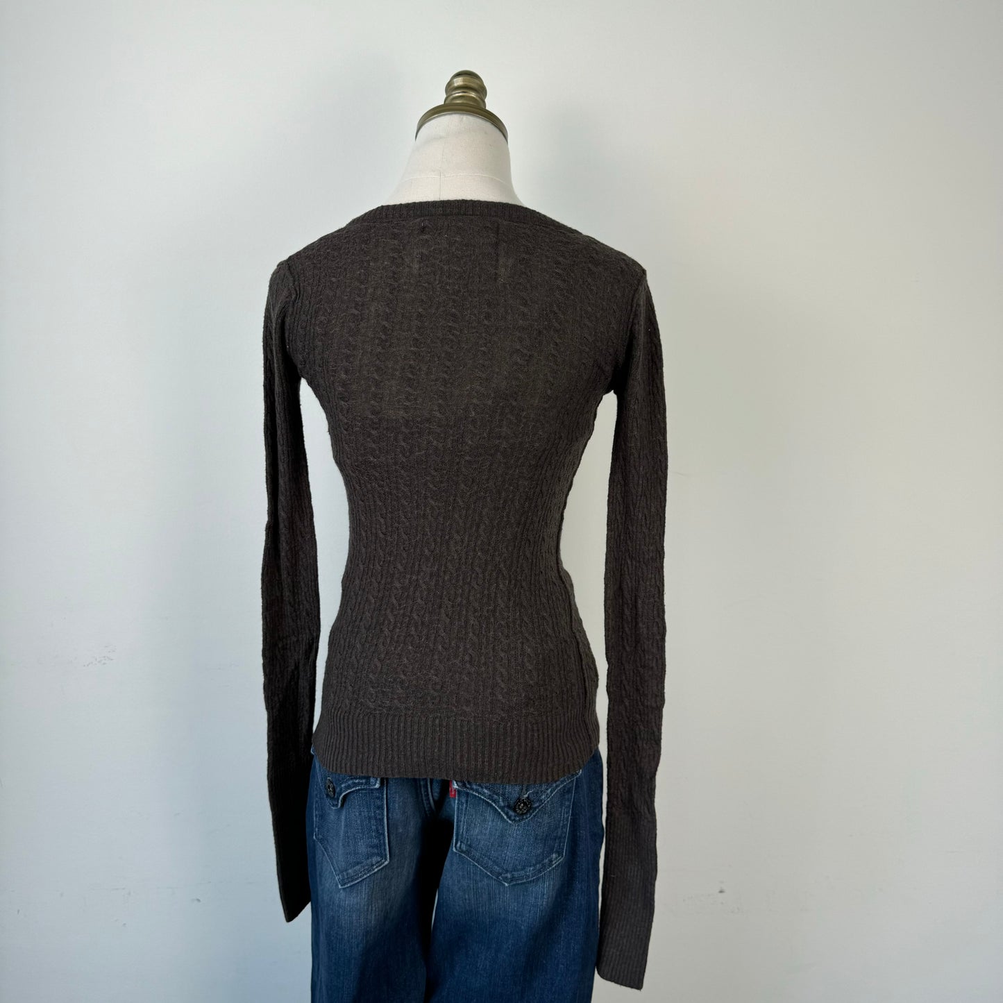 Fitted Rory Cable Knit Sweater