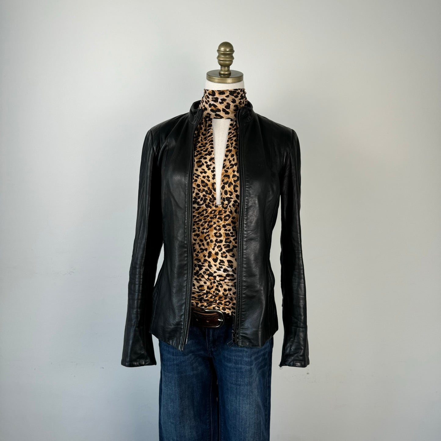 90s Leopard Print Halter Top