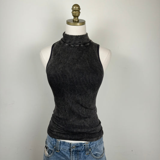 Free People Sleeveless Turtleneck Fitted Top