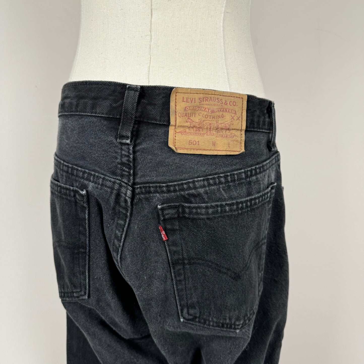 Levi's 501 Faded Black Jeans