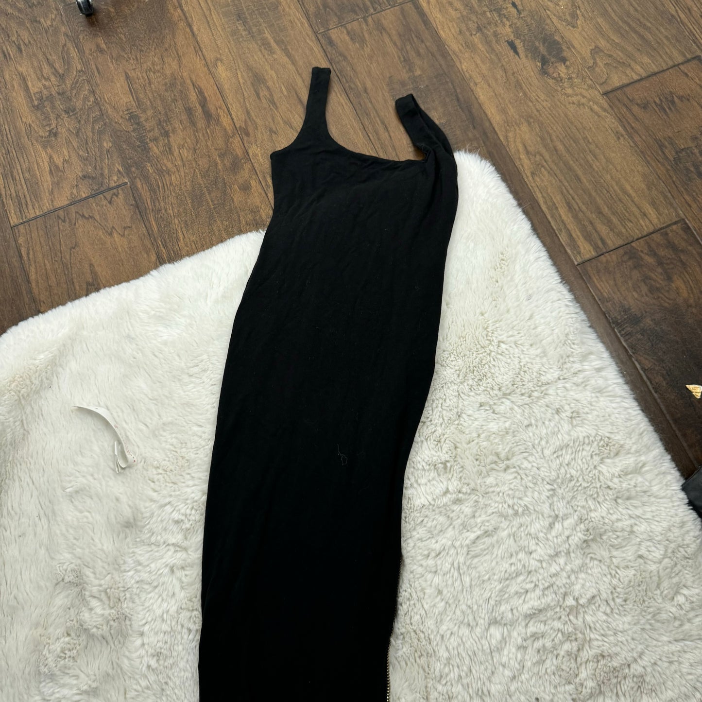 Black Slinky Bodycon Maxi Dress