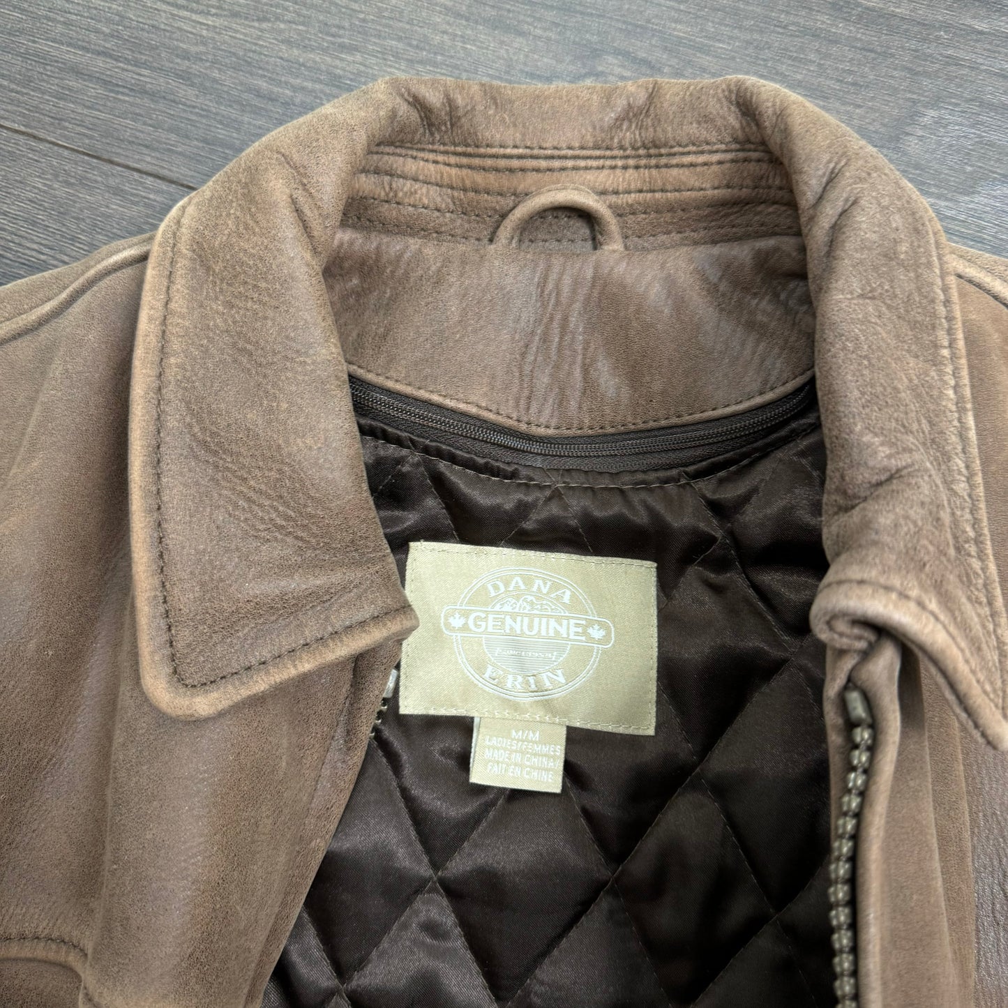 Vintage Genuine Suede Leather Zip Jacket