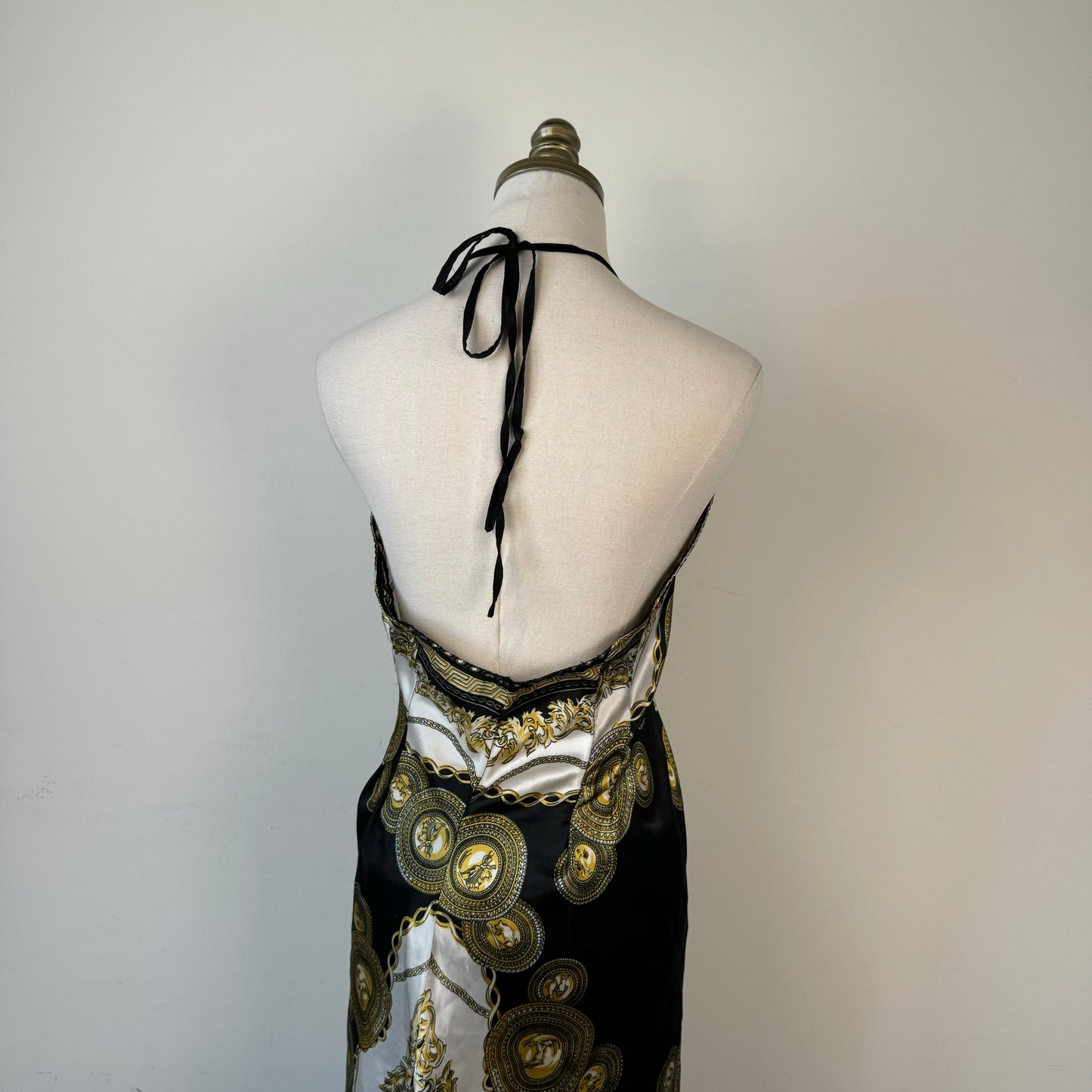 Paisley Print Silky Halter Top