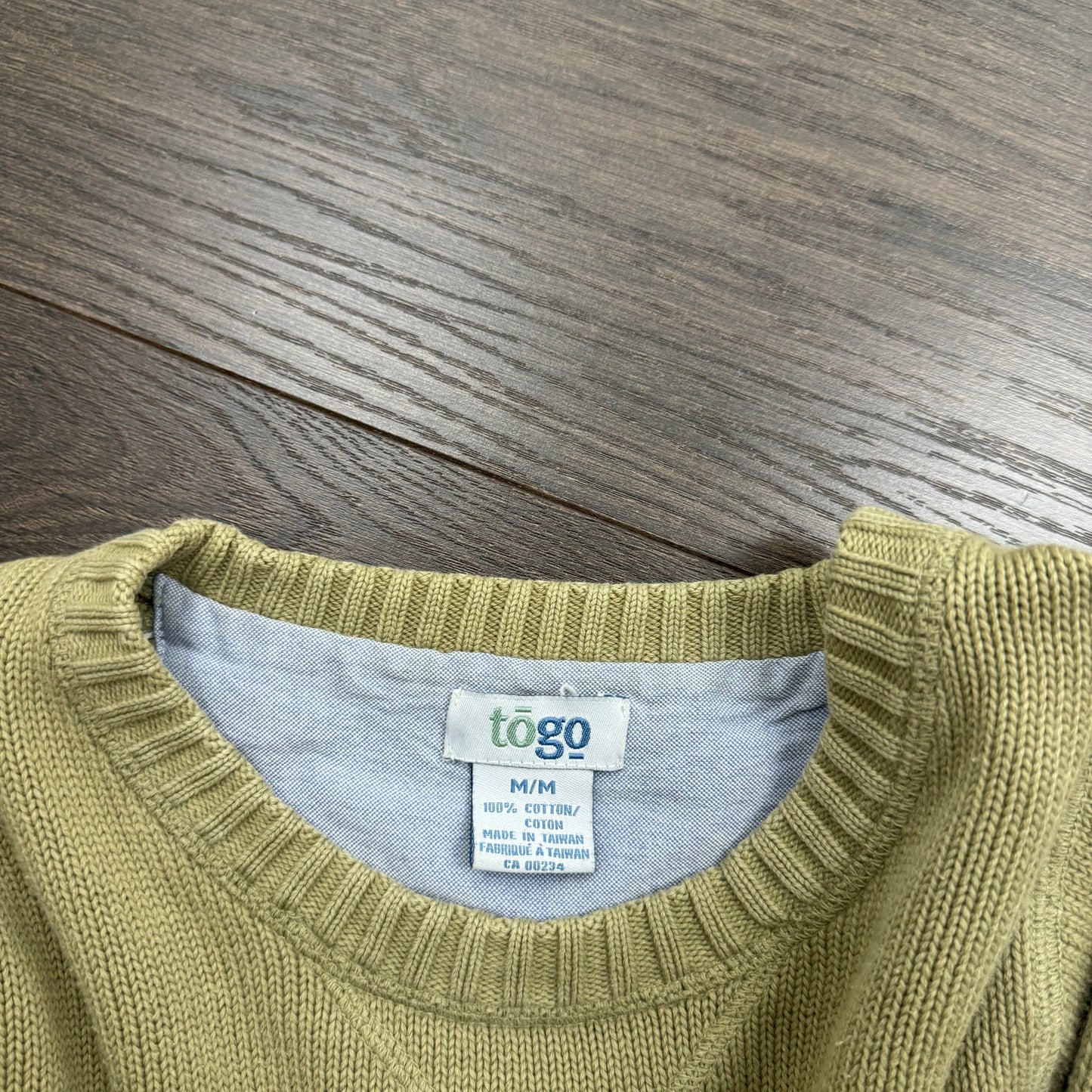 Sage Green Oversized Knit Sweater