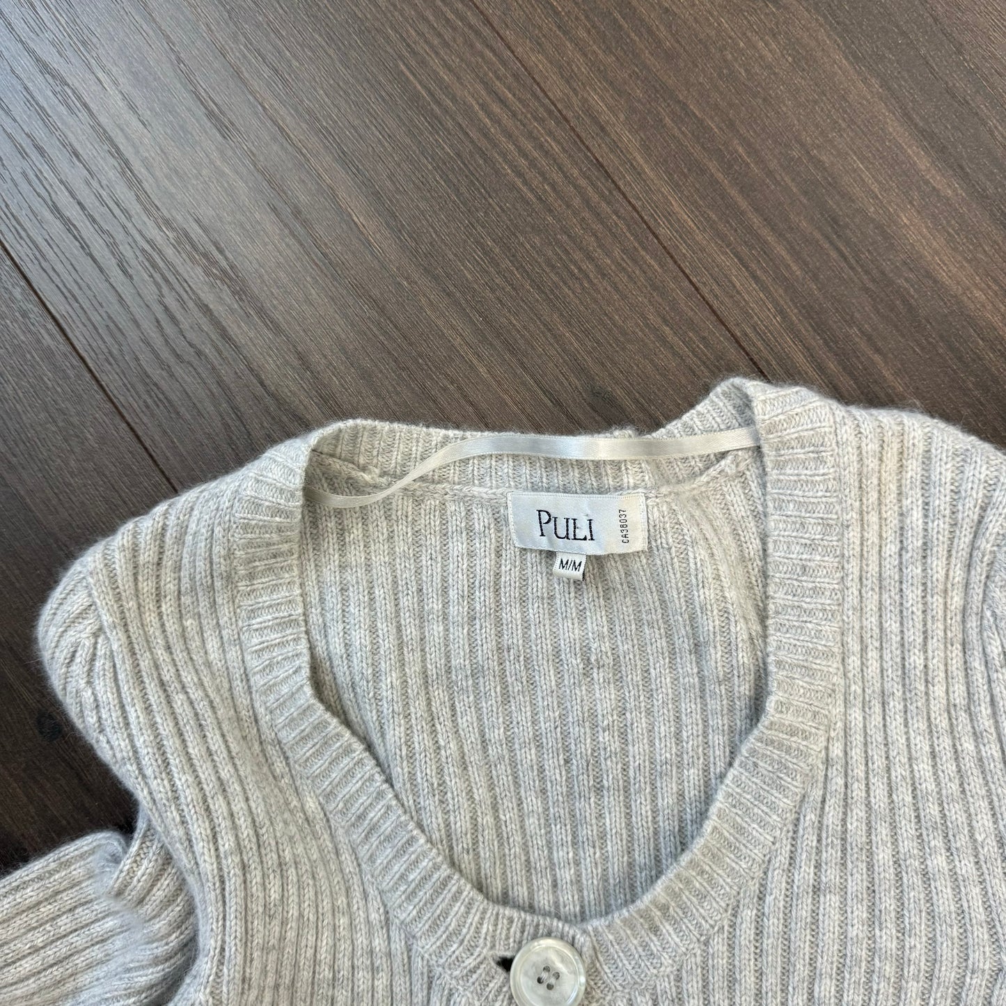 Grey Babydoll Open Front Cardigan
