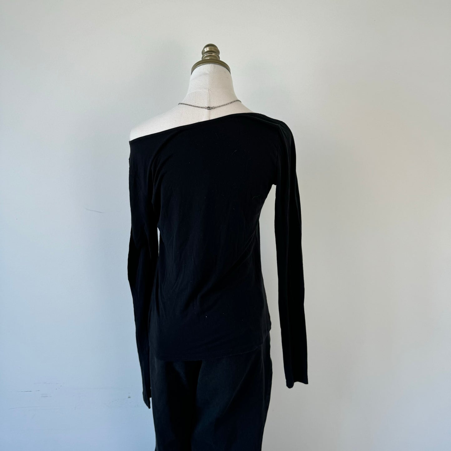 Sarah Pacini Black Off Shoulder Top