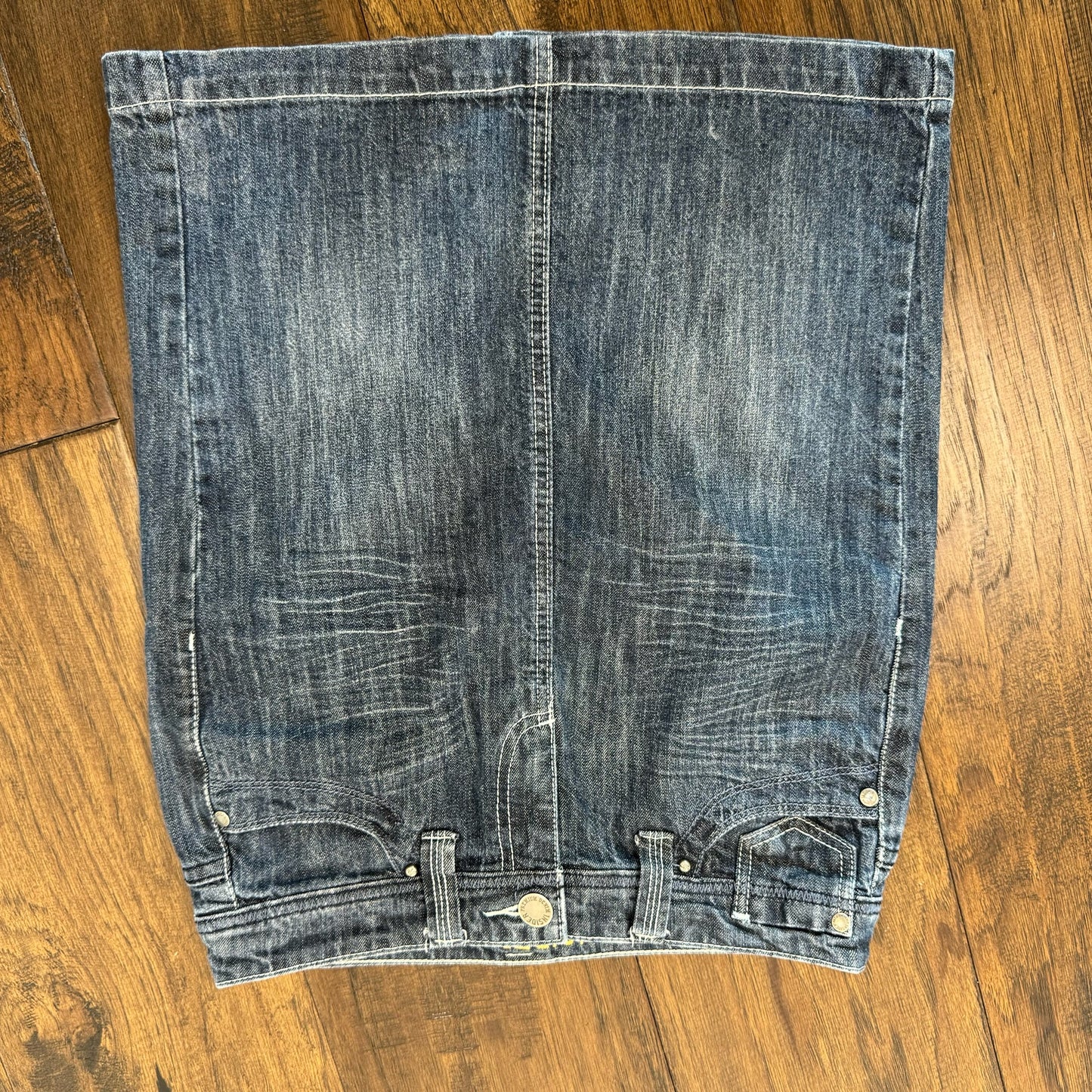 Vintage Denim Midi Skirt