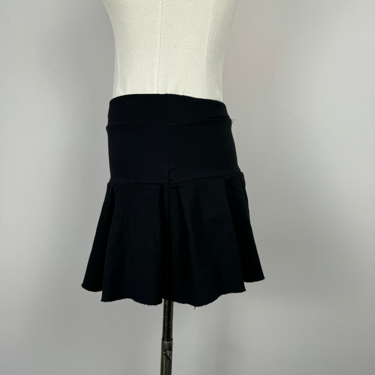 Black Pleated Mini Skirt