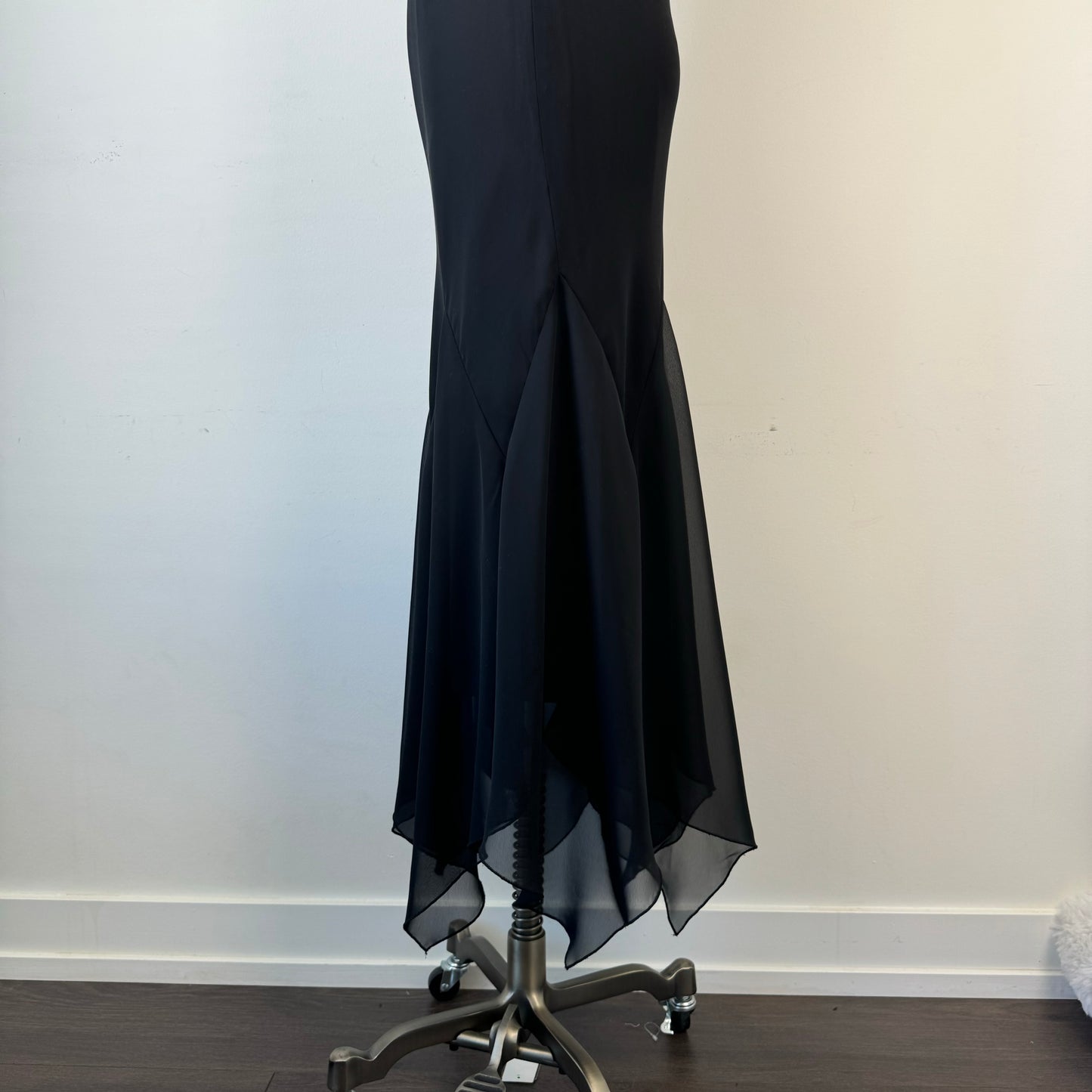 Vintage Black Fairy Ruffled Hem Dress