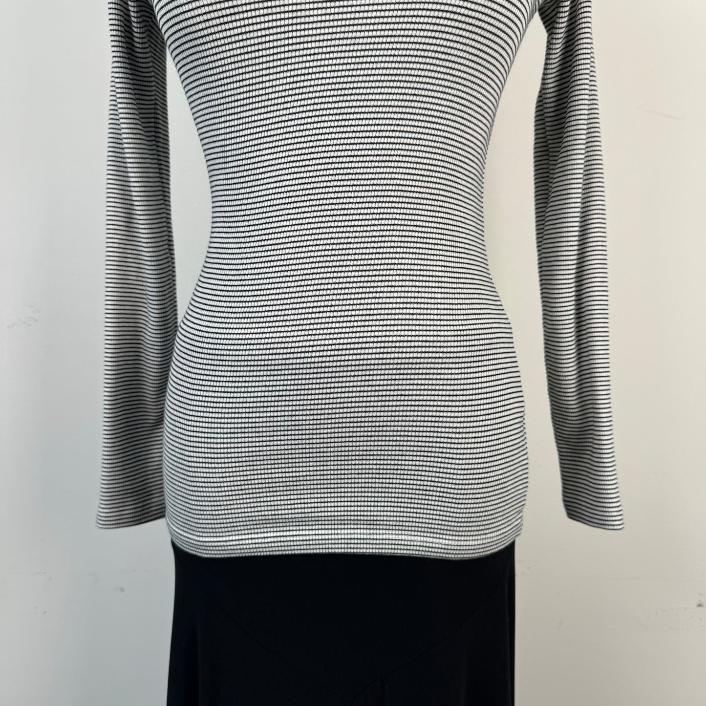 Fitted High Neck Long Sleeve Top