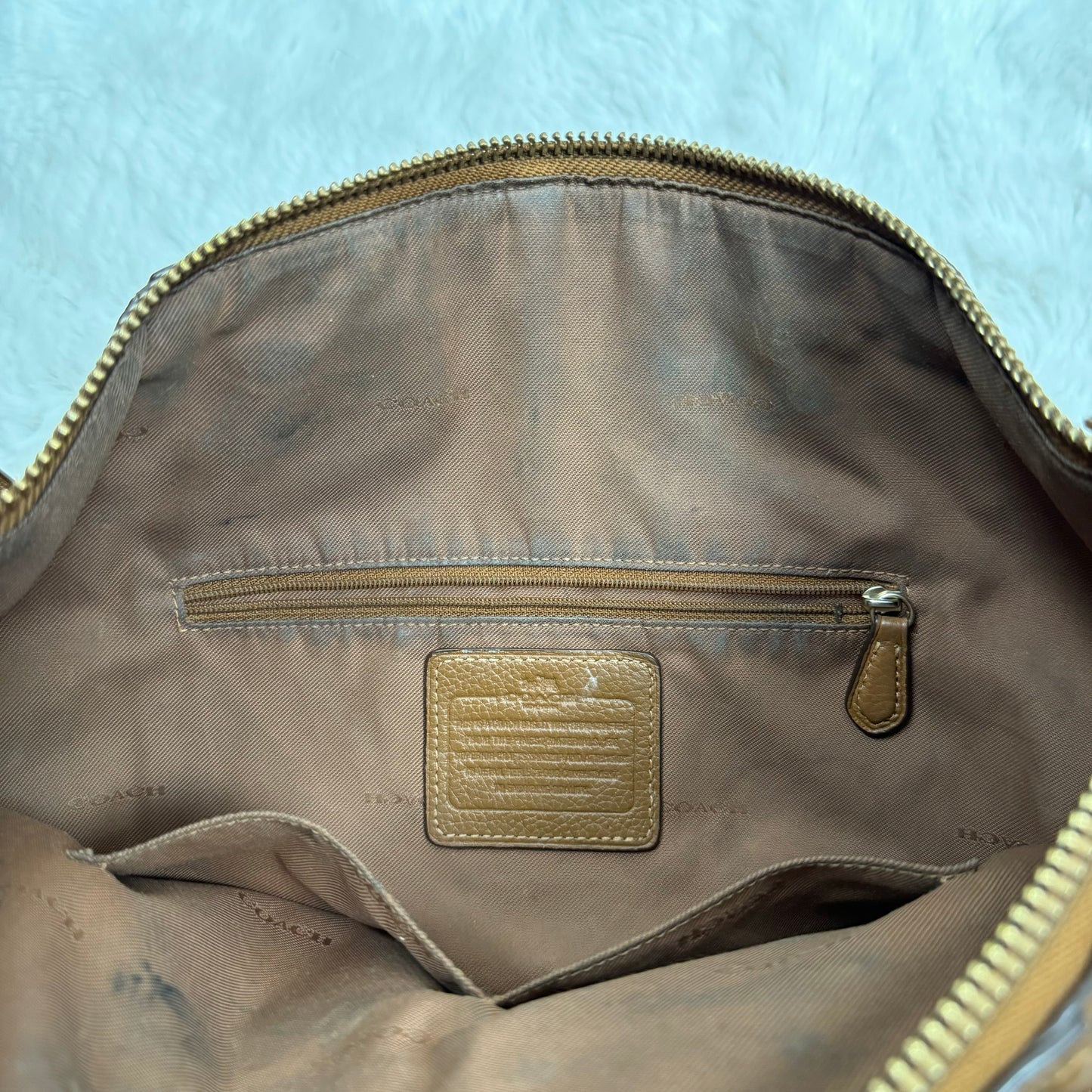 Coach Tan Leather Bag