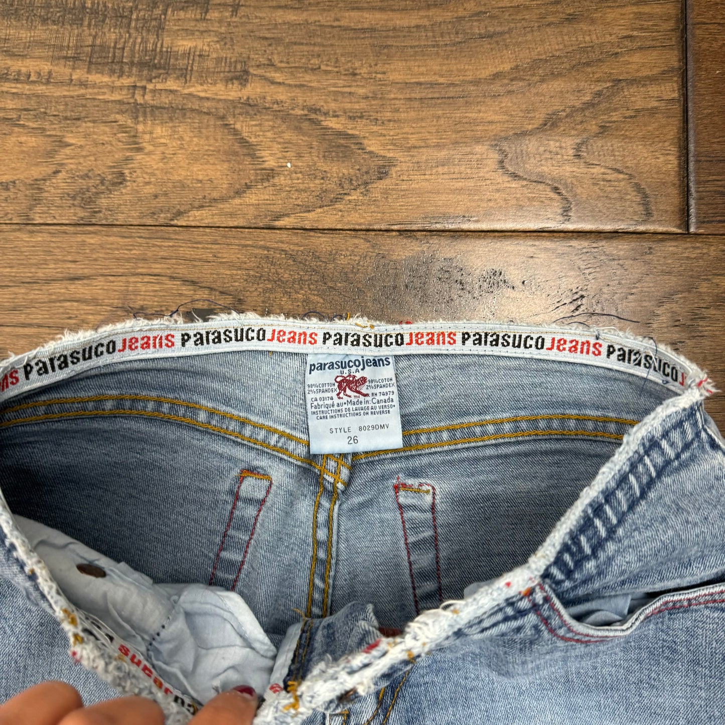 Vintage Parasuco Light Wash Slim Bootcut Jeans