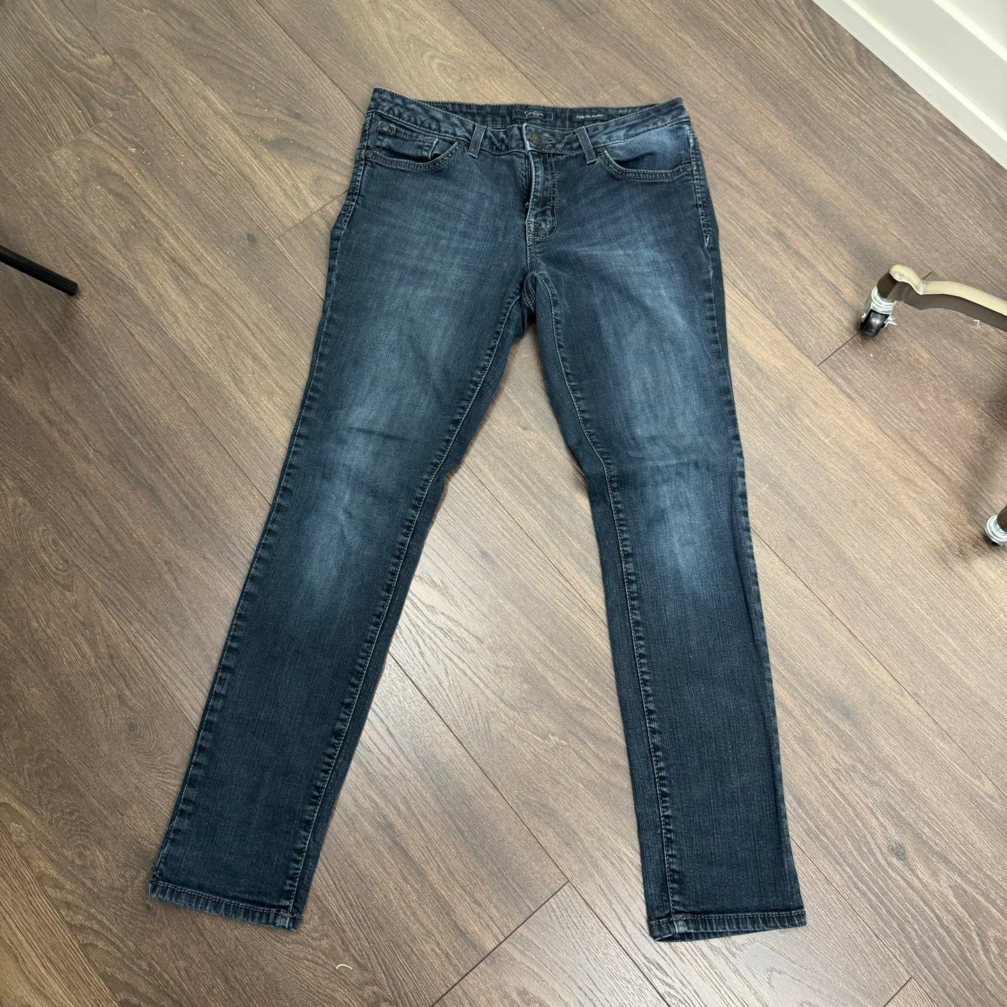 Dark Wash Low Rise Skinny Jeans