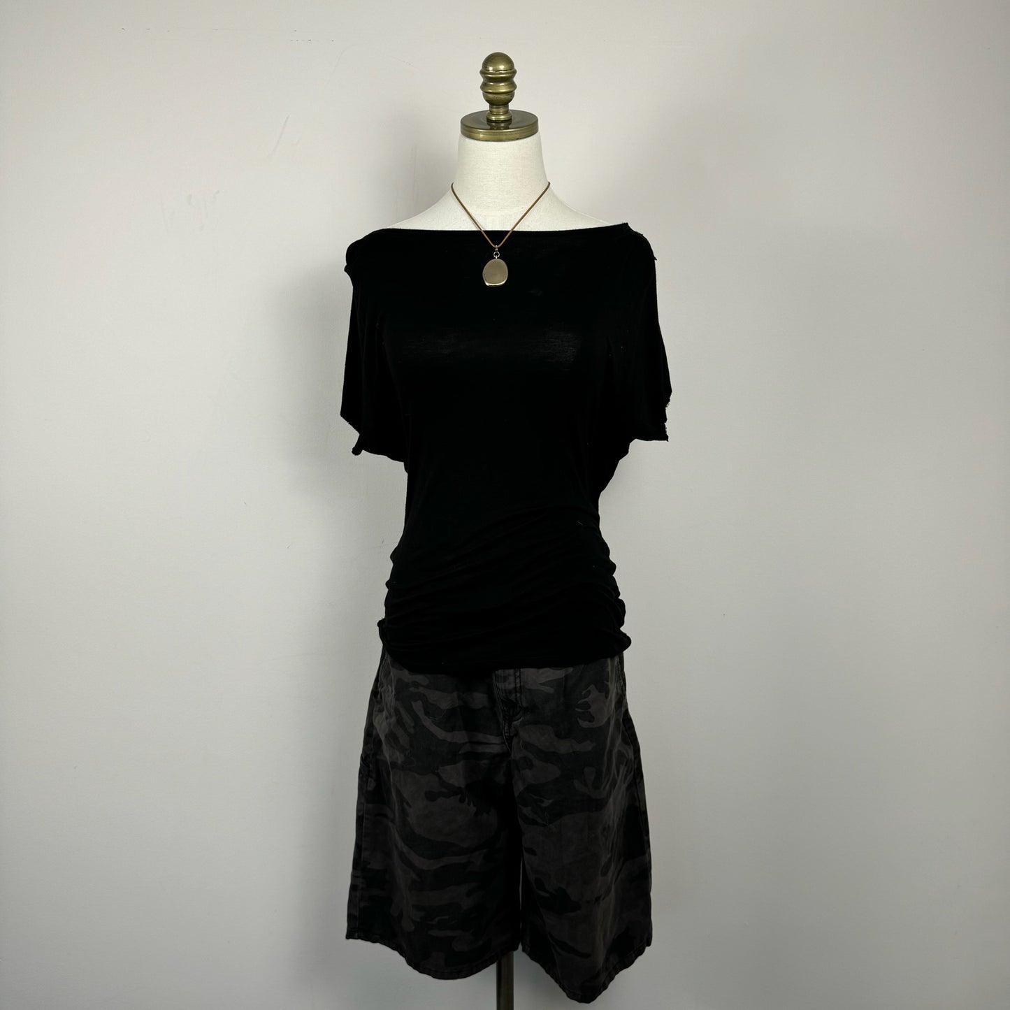 Off the Shoulder Top with Open Crochet Back
