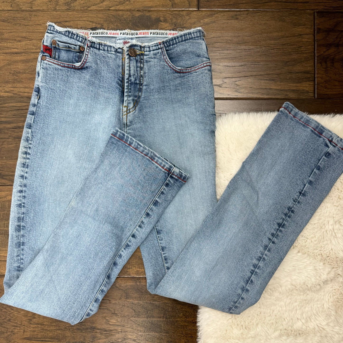 Vintage Parasuco Light Wash Slim Bootcut Jeans