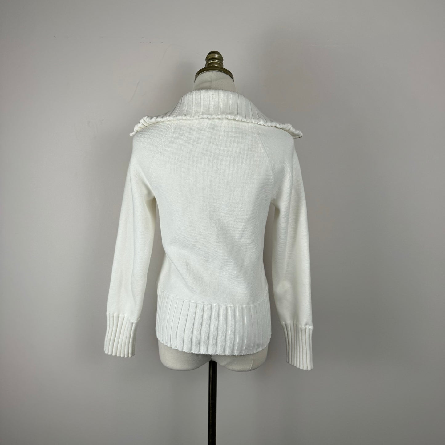 Vintage Double Zip Knit Sweater