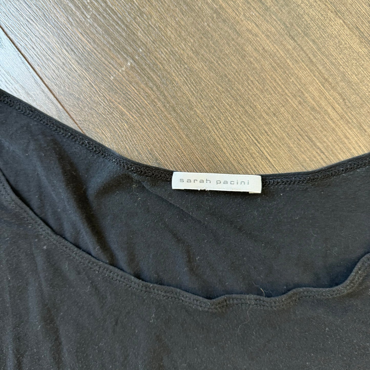 Sarah Pacini Black Off Shoulder Top