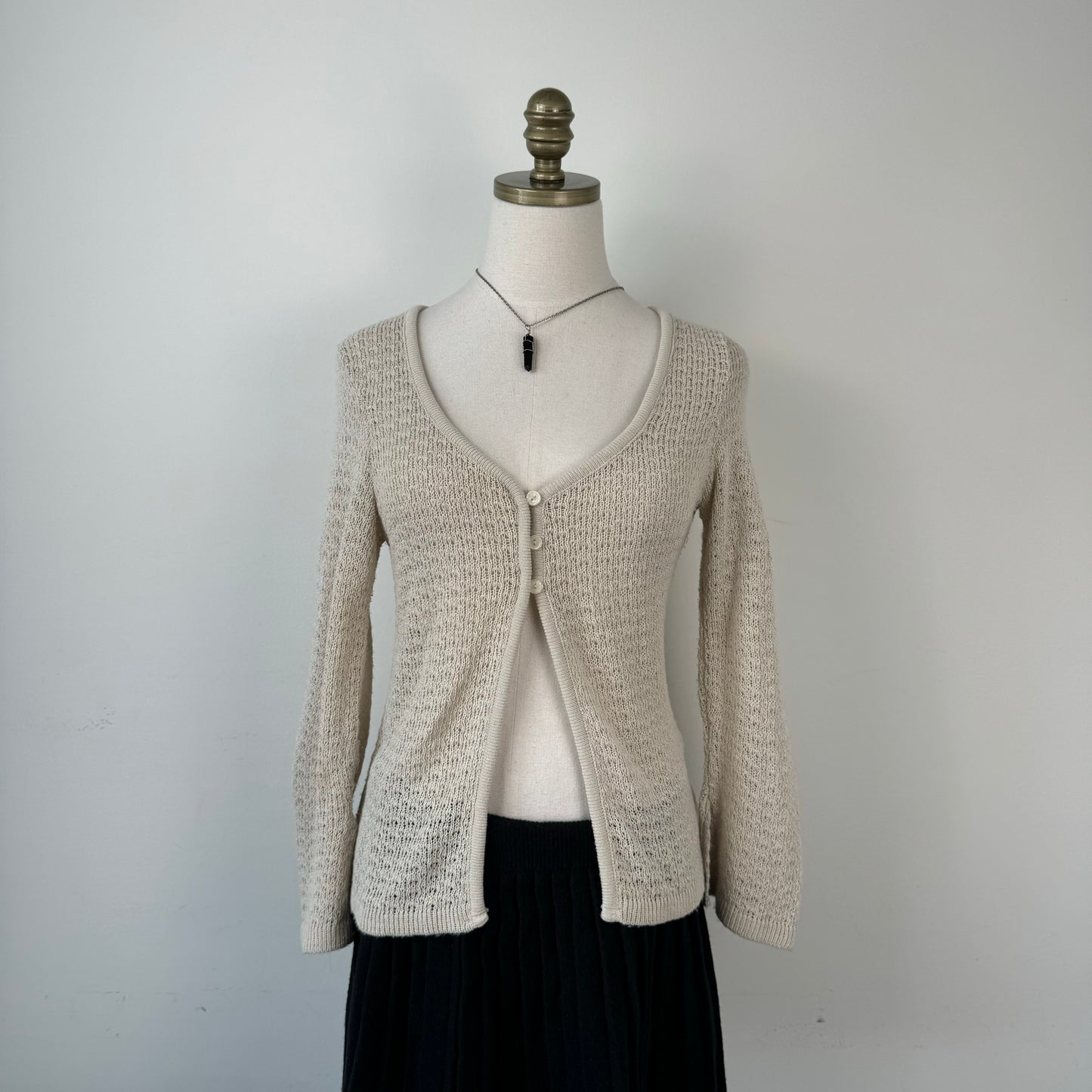 Vintage Open Front Knit Top