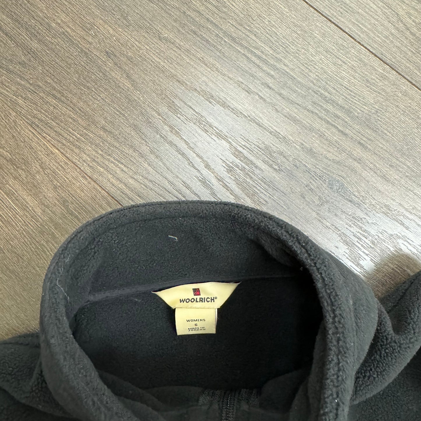 Woolrich Black Fleece Zip Up Jacket