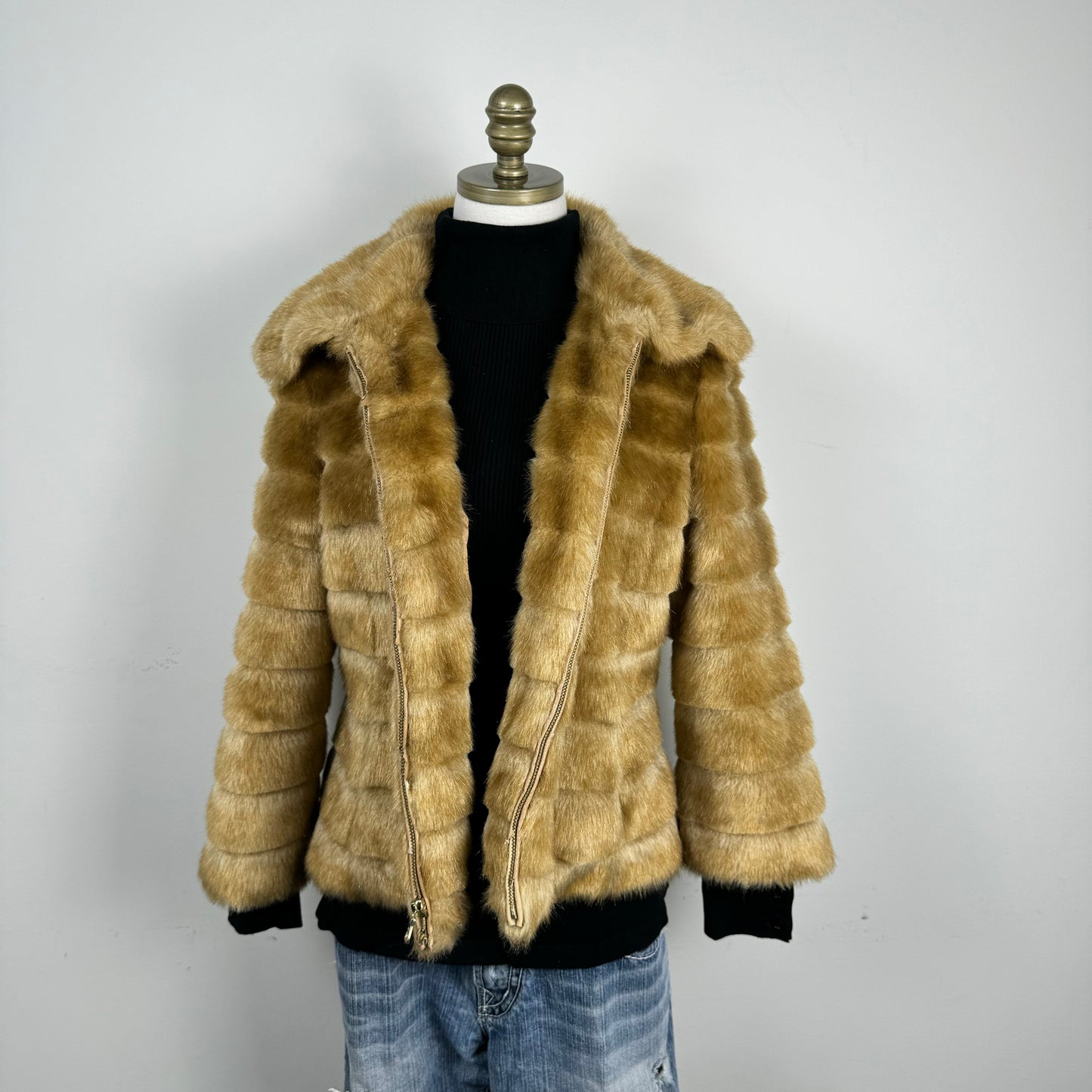 Faux Fur Zip Jacket