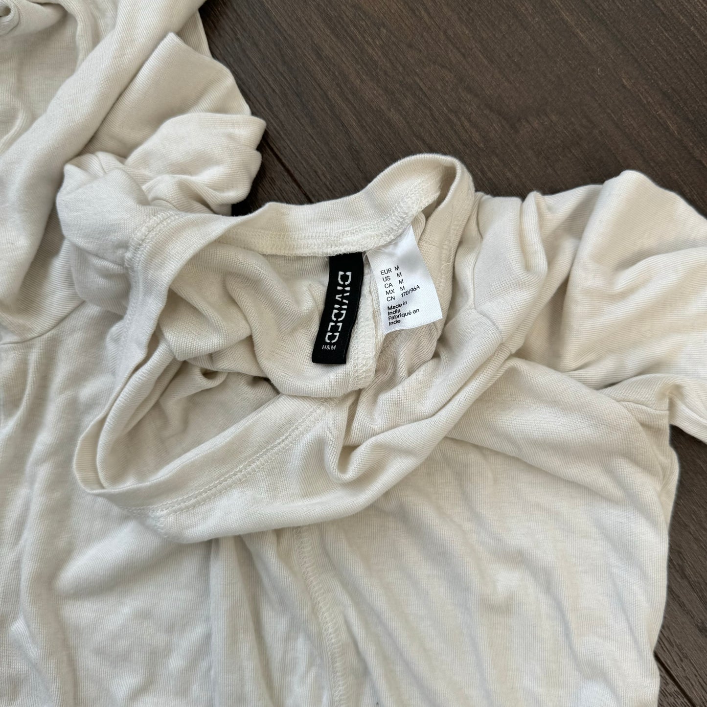 White Fitted Long Sleeve Top