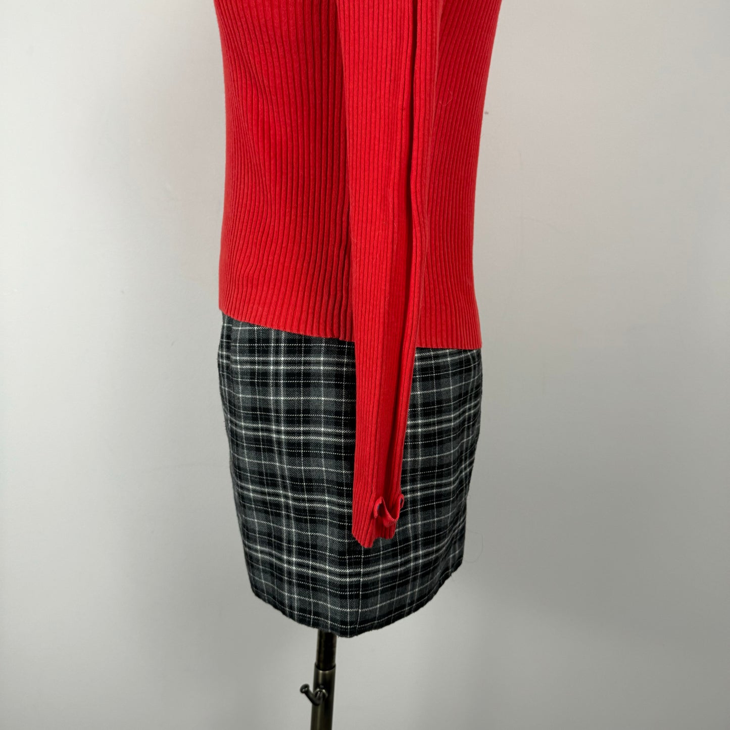 Vintage Plaid Mini Skirt