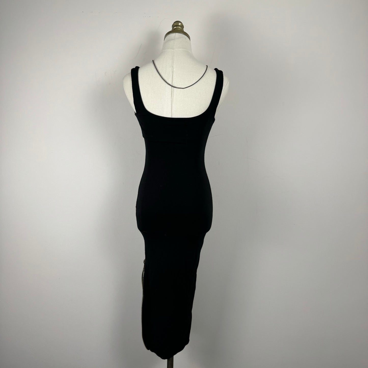 Black Slinky Bodycon Maxi Dress